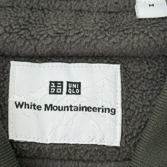Uniqlo x White Mountaineering Sherpa Fleece Olive Vest - Picture 4 of 4